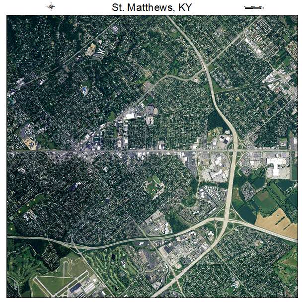 St Matthews, KY air photo map