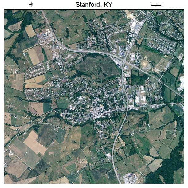 Stanford, KY air photo map