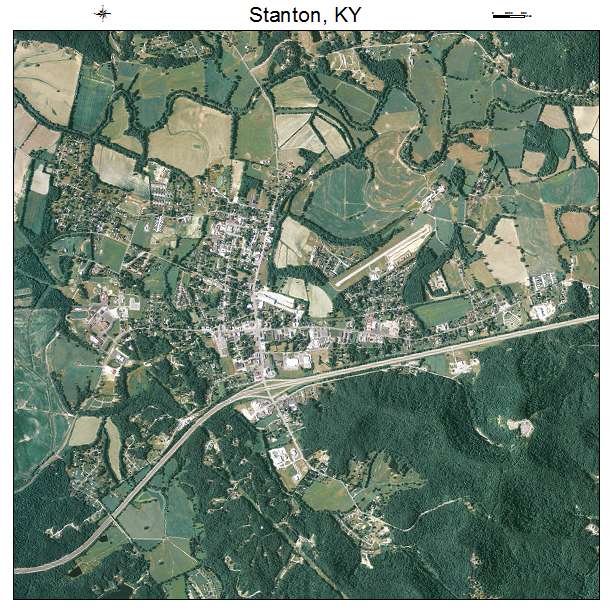 Stanton, KY air photo map