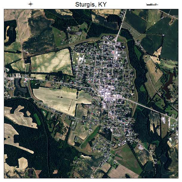 Sturgis, KY air photo map