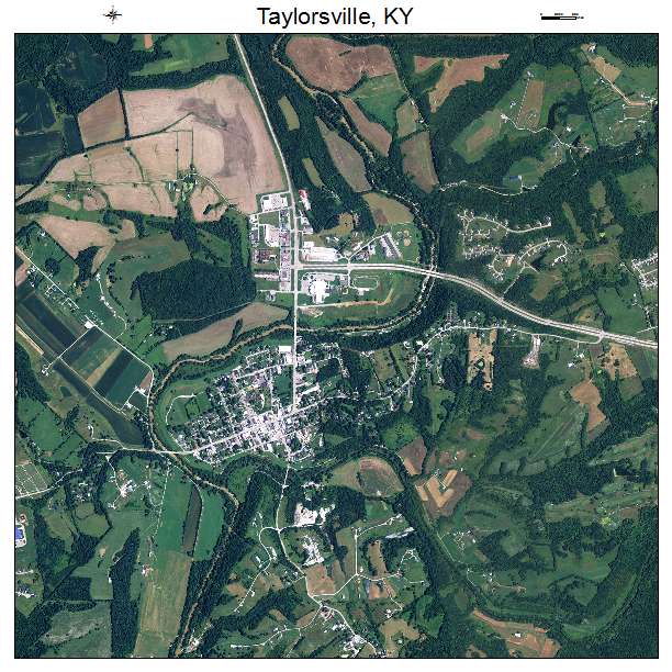 Taylorsville, KY air photo map