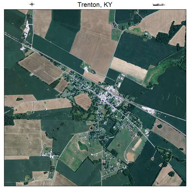 Trenton, KY air photo map