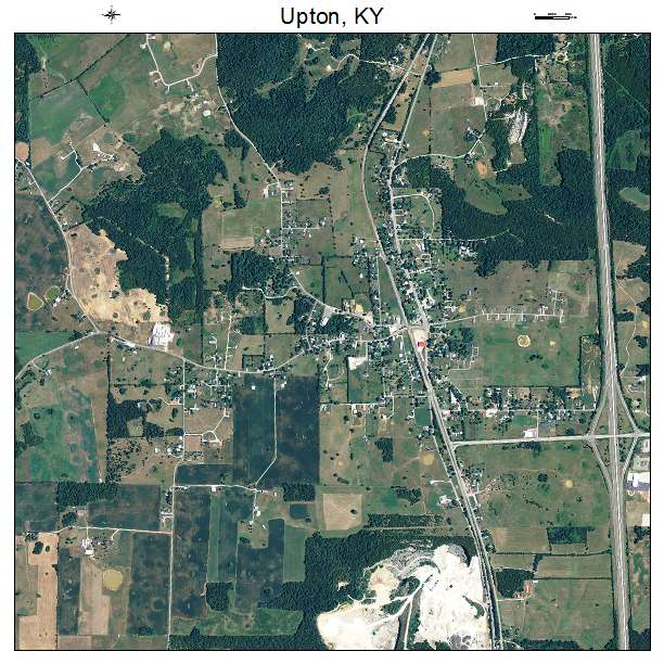 Upton, KY air photo map