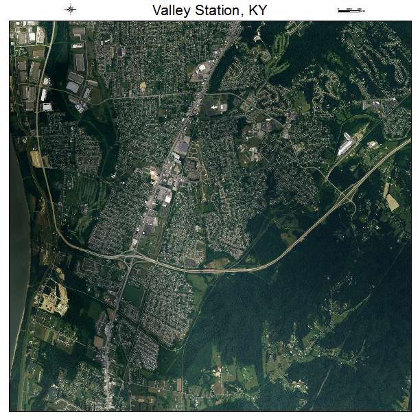Valley Station, KY air photo map