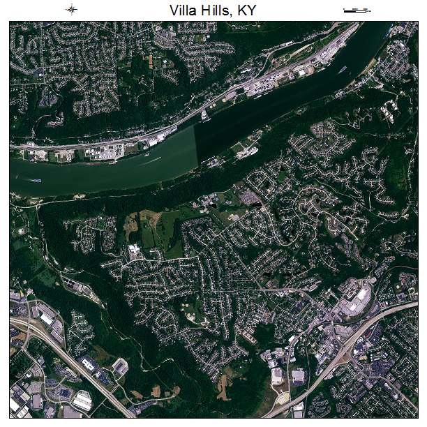 Villa Hills, KY air photo map