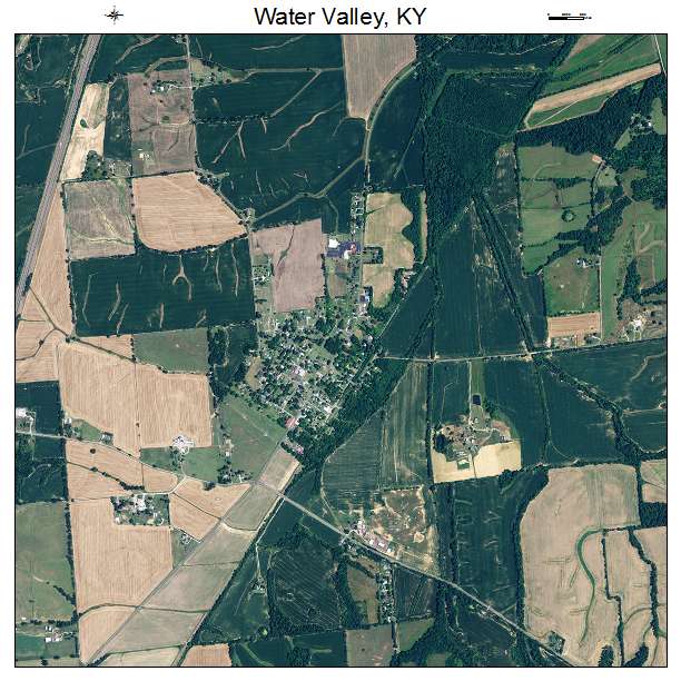 Water Valley, KY air photo map