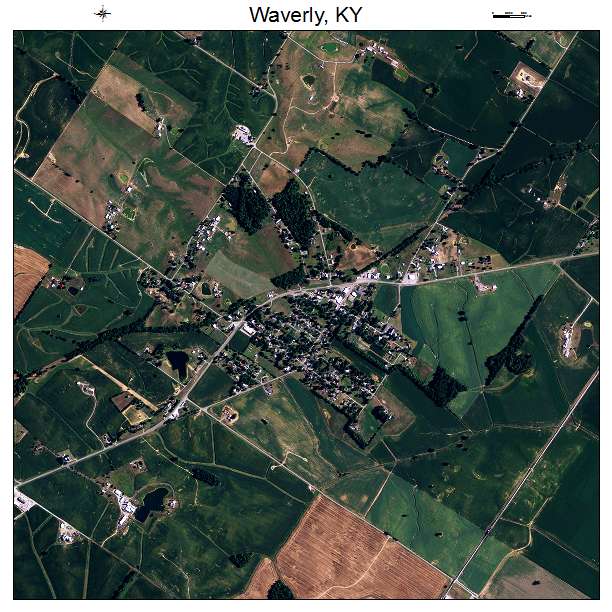 Waverly, KY air photo map