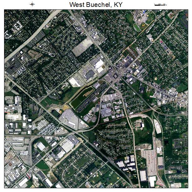 West Buechel, KY air photo map