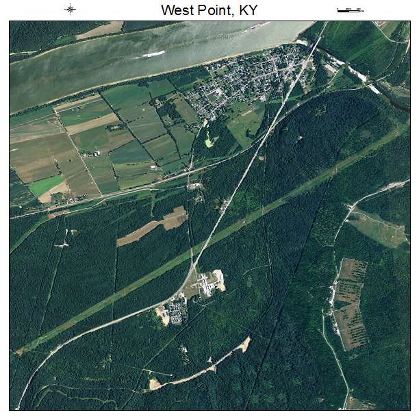 West Point, KY air photo map