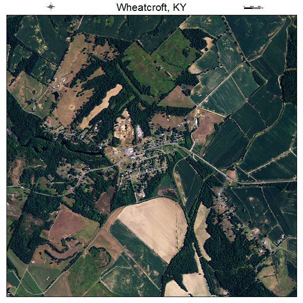 Wheatcroft, KY air photo map
