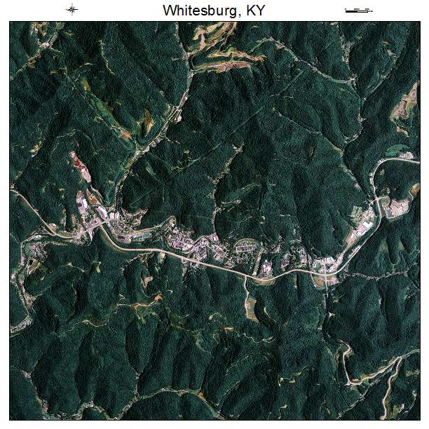Whitesburg, KY air photo map
