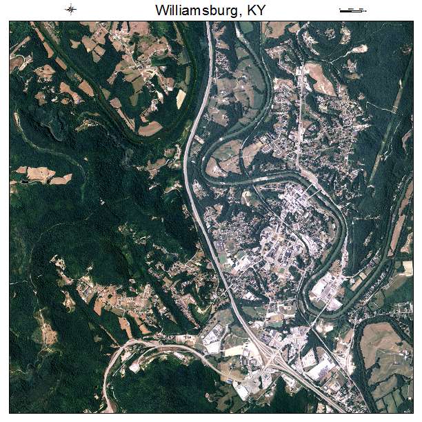 Williamsburg, KY air photo map