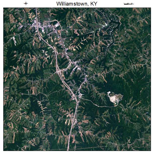 Williamstown, KY air photo map