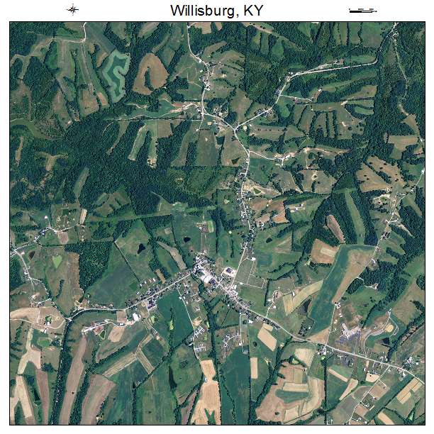 Willisburg, KY air photo map