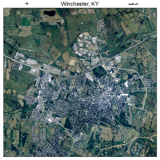 Winchester, KY air photo map