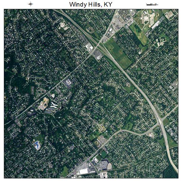 Windy Hills, KY air photo map