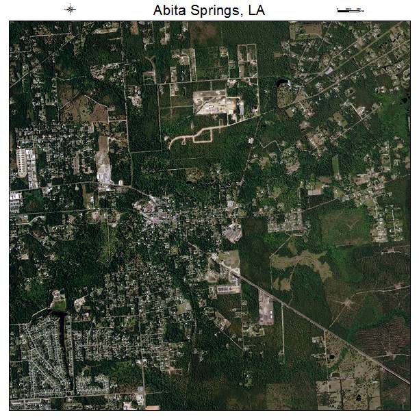 Abita Springs, LA air photo map