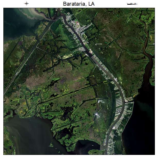 Barataria, LA air photo map
