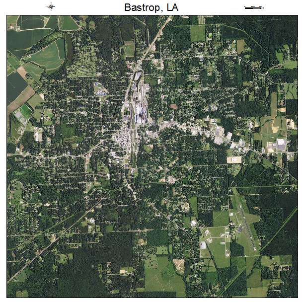 Bastrop, LA air photo map