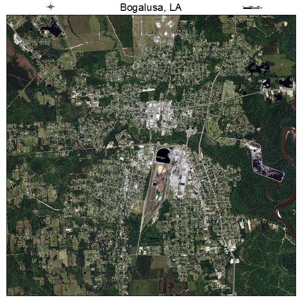 Bogalusa, LA air photo map