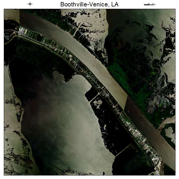 Boothville Venice, LA air photo map