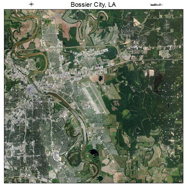 Bossier City, LA air photo map