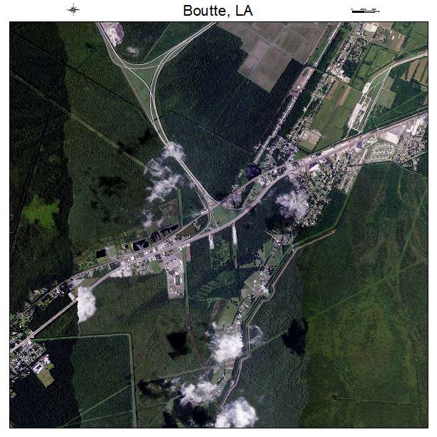 Boutte, LA air photo map