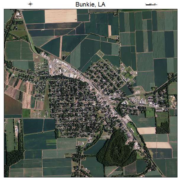 Bunkie, LA air photo map