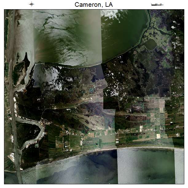 Cameron, LA air photo map
