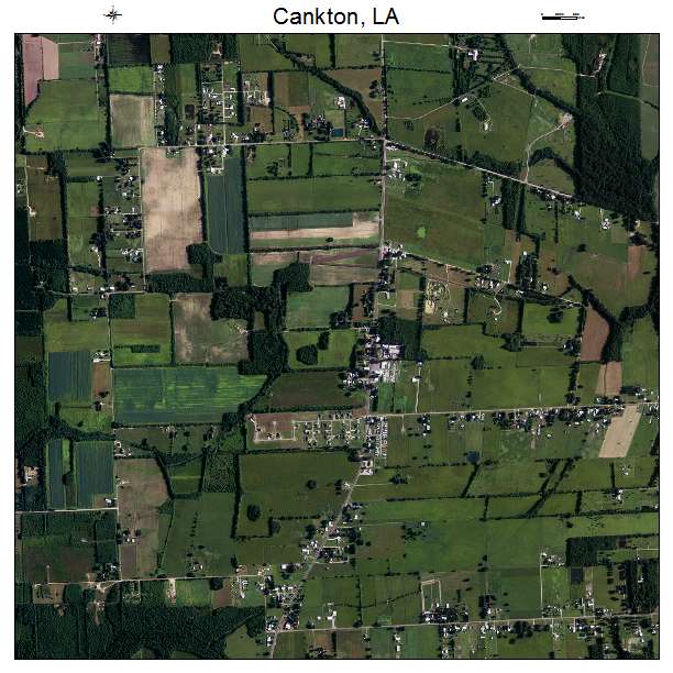 Cankton, LA air photo map