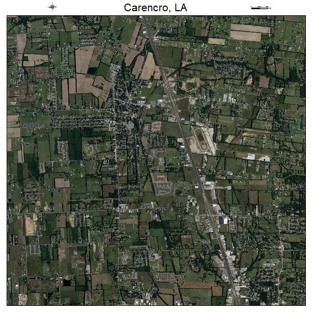 Carencro, LA air photo map