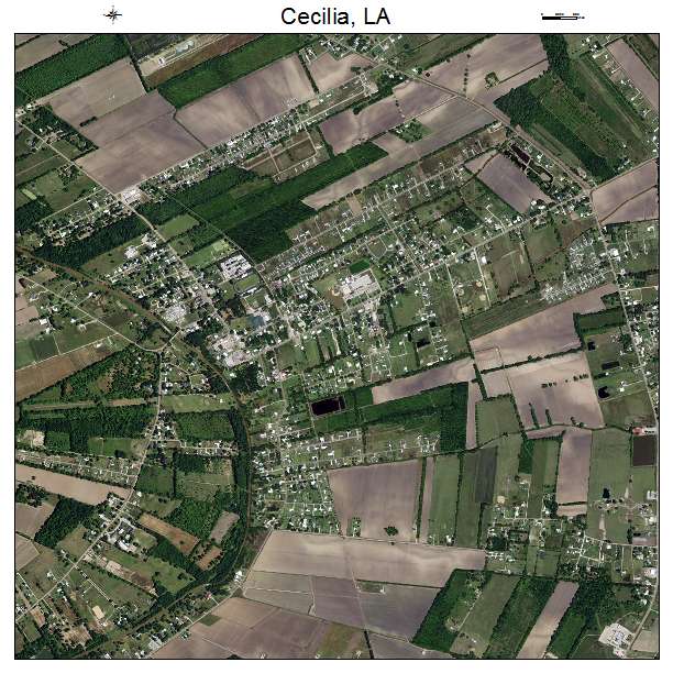 Cecilia, LA air photo map