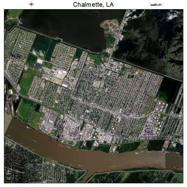 Chalmette, LA air photo map