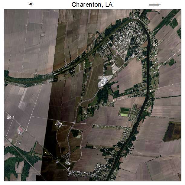 Charenton, LA air photo map