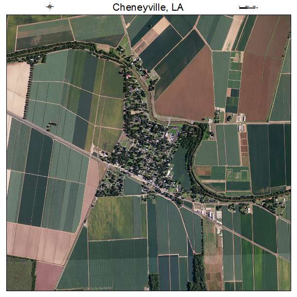 Cheneyville, LA air photo map