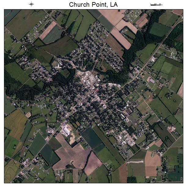 Church Point, LA air photo map