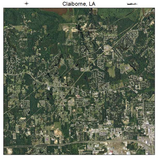 Claiborne, LA air photo map