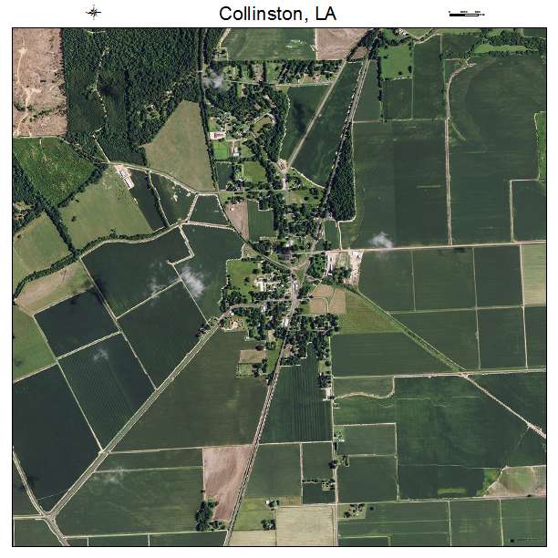 Collinston, LA air photo map