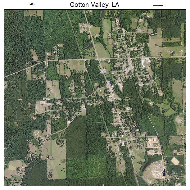 Cotton Valley, LA air photo map