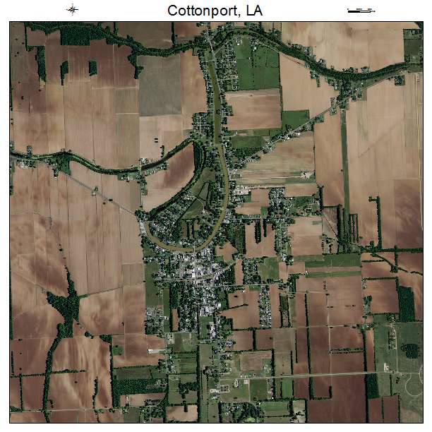 Cottonport, LA air photo map