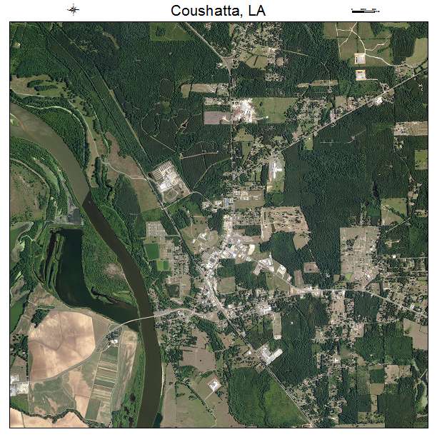 Coushatta, LA air photo map