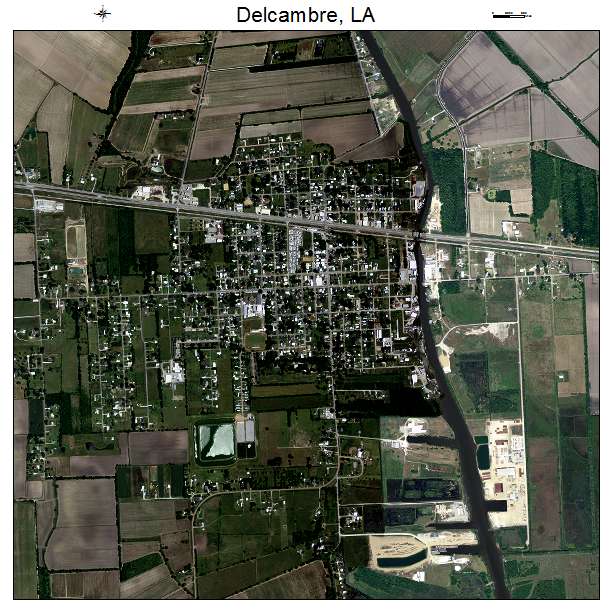 Delcambre, LA air photo map