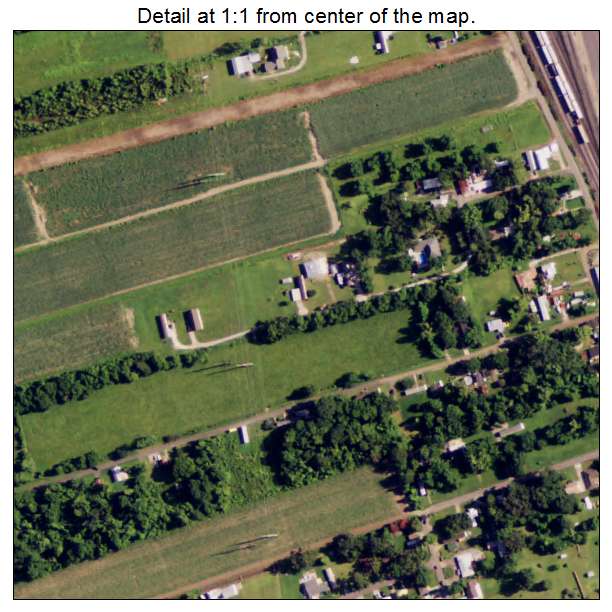 Addis, Louisiana aerial imagery detail