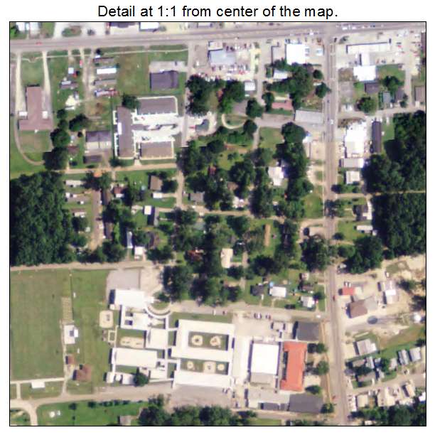 Albany, Louisiana aerial imagery detail