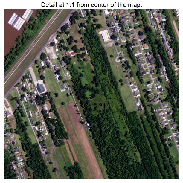 Ama, Louisiana aerial imagery detail