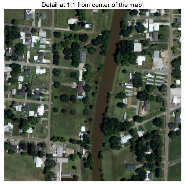 Arnaudville, Louisiana aerial imagery detail