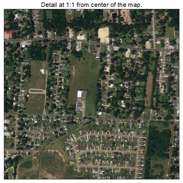 Baker, Louisiana aerial imagery detail