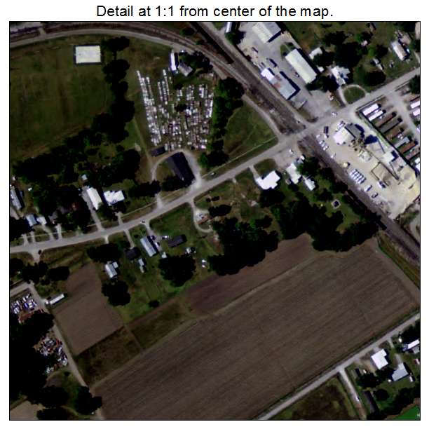 Baldwin, Louisiana aerial imagery detail