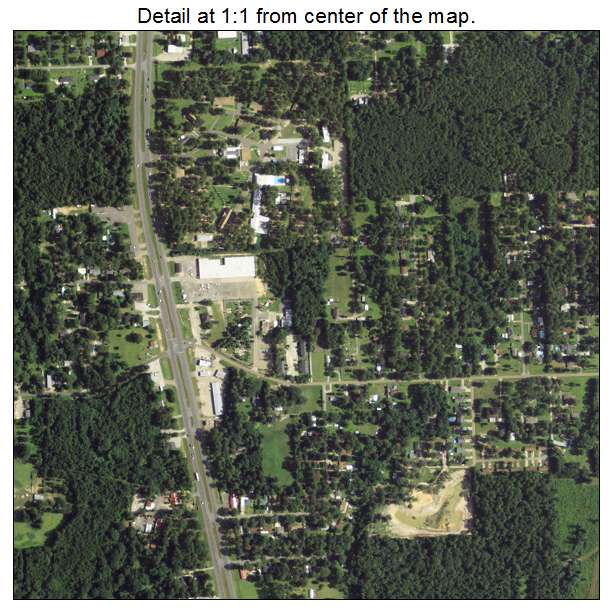 Ball, Louisiana aerial imagery detail