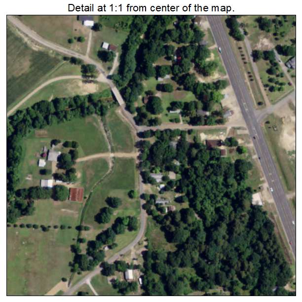 Baskin, Louisiana aerial imagery detail